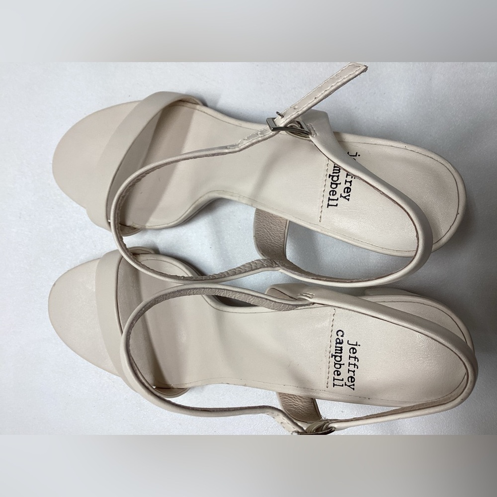 Jeffrey Campbell Go  There Block Heel Sandal Size 9.5 - Picture 13 of 13